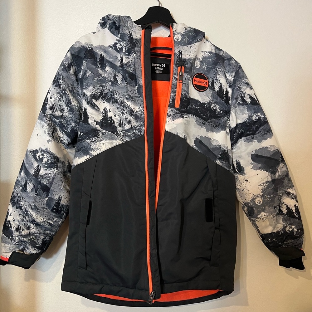 Boys Hurley ski jacket worn only once size 14/16